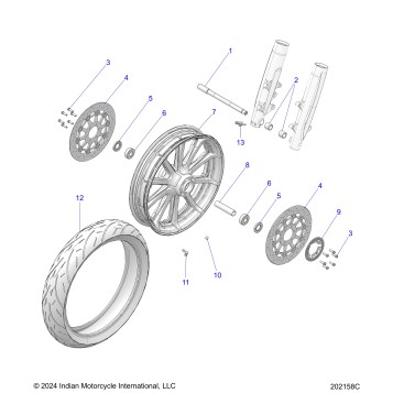 WHEEL, FRONT - N25TCBAA ALL OPTIONS (202158C)