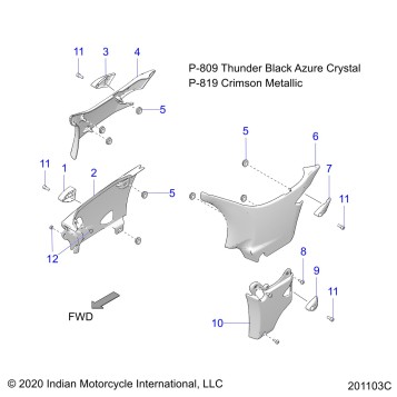 BODY, SIDE COVERS - N21TKABB ALL OPTIONS (201103C)