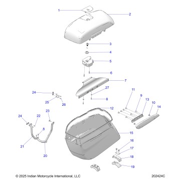 BODY, SADDLEBAG ASM., STANDARD - N26LG4SS ALL OPTIONS (202424C)