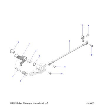 DRIVE TRAIN, SHIFT PEDAL and LINKAGE - N25SCB76/SCC76/SCD76/SCF76 (201997C)