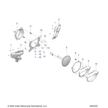 ELECTRICAL, HEADLIGHT, FRONT TURN SIGNALS - N25LDESS ALL OPTIONS (202233C)