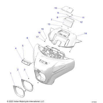 BODY, FAIRING ASM 1 - N23TKDBB ALL OPTIONS (201662C)
