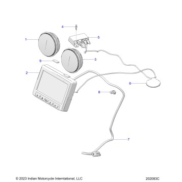 ELECTRICAL, INSTRUMENT CLUSTER - N24LCERR ALL OPTIONS (202083C)