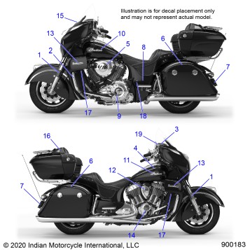 BODY, EMBLEMS/DECALS - N21TRABB ALL OPTIONS (900183)