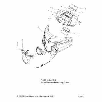 BODY, FAIRING ASM 1 - N18TBAAA ALL OPTIONS (200911)