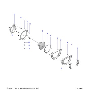 ELECTRICAL, HEADLIGHT - N25LFBRR ALL OPTIONS (202256C)