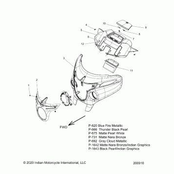 BODY, FAIRING ASM 1 - N18TCAA/TCBA ALL OPTIONS (200910)