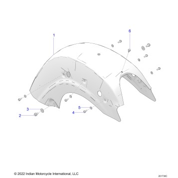 BODY, FENDER, REAR - N24LDGRR/LDHRR ALL OPTIONS (201730C)