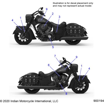 BODY, EMBLEMS AND DECALS - N21TVDBB ALL OPTIONS (900194)