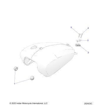 FUEL SYSTEM, FUEL TANK MOUNTING - N26SSE77 (202423C)
