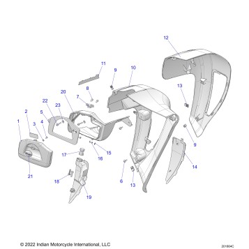 BODY, FAIRING, LOWER - N24TKEBB ALL OPTIONS (201664C)