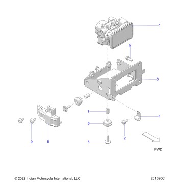 BRAKES, ABS MODULE ASM. - N24TKEBB ALL OPTIONS (201620C)