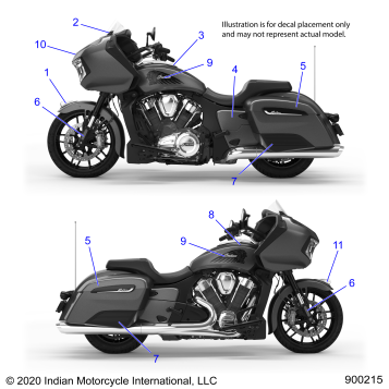 BODY, DECALS/EMBLEMS - N21LCBRR ALL OPTIONS (900215)