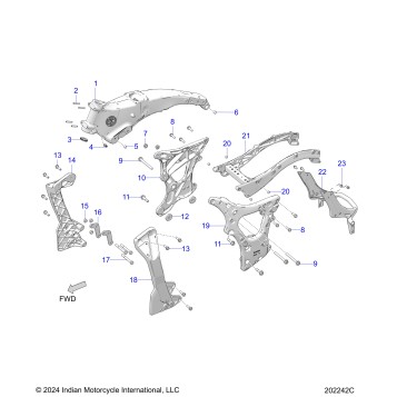 CHASSIS, FRAME ASM. - N26LDVSS/LDXSS ALL OPTIONS (202242C)