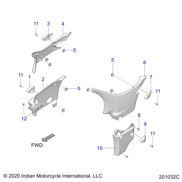 BODY, SIDE COVERS - N21TCBAA ALL OPTIONS (201032C)