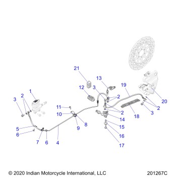 BRAKES, REAR ASM. - N22DLCAG (201267C)