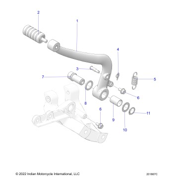 BRAKES, BRAKE PEDAL - N23TCEBB ALL OPTIONS (201867C)