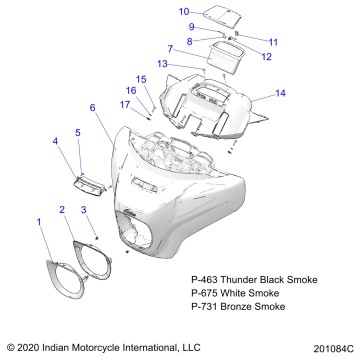 BODY, FAIRING ASM 1 - N21TKDBB ALL OPTIONS (201084C)