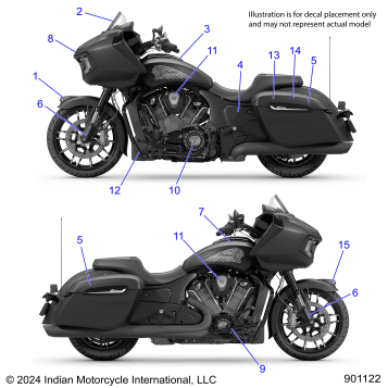 BODY, DECALS/EMBLEMS - N25LCDSS ALL OPTIONS (901122)