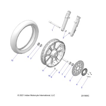 WHEEL, FRONT - N22MTC00/MTD00 ALL OPTIONS (201565C)
