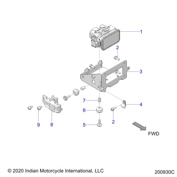 BRAKES, ABS MODULE ASM. - N22TCABB ALL OPTIONS (200930C)
