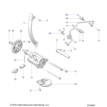 ENGINE, OIL PUMP/OIL SYSTEM - N24DLBAG/DLCAG ALL OPTIONS (201946C)