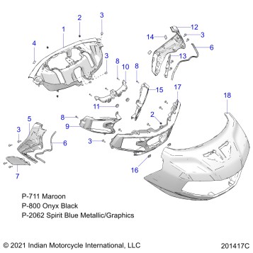 BODY, FAIRING ASM 1 - N22LCARR ALL OPTIONS (201417C)