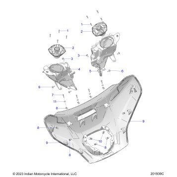 BODY, FAIRING ASM 2 - N24TKEBB ALL OPTIONS (200925C)