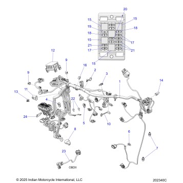 ELECTRICAL, WIRE HARNESS - N26SSE77 (202340C)