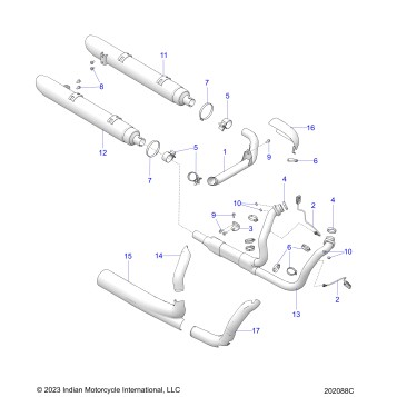 ENGINE, EXHAUST - N24TKEBB ALL OPTIONS (202088C)