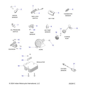 ELECTRICAL, COMPONENTS 1 - N25LFBRR ALL OPTIONS (202261C)