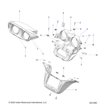 BODY, FAIRING ASM 4 - N26LC4SS/LC6SS ALL OPTIONS (202198C)