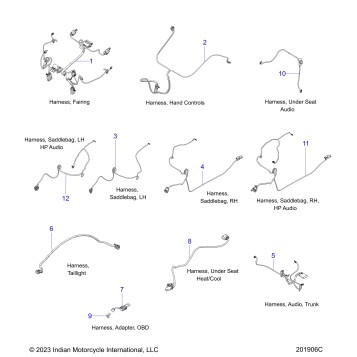 ELECTRICAL, WIRE HARNESS 2 - N24TRABB/TRPBB ALL OPTIONS (201906C)