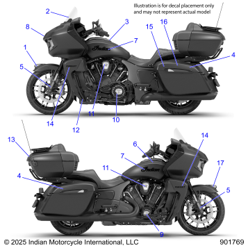 BODY, DECALS/EMBLEMS - N26LDVSS/LDXSS ALL OPTIONS (901769)
