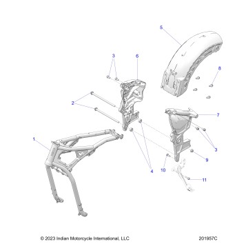 CHASSIS, FRAME - N25SCB76/SCC76/SCD76/SCF76 (201957C)