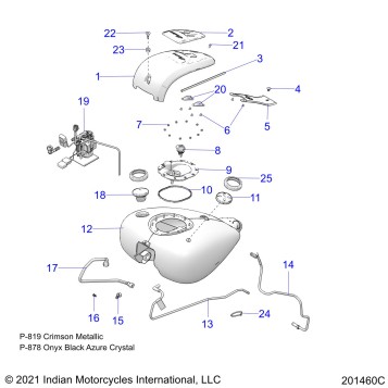 FUEL SYSTEM, FUEL TANK ASM. - N22TKABB ALL OPTIONS (201460C)