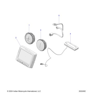 ELECTRICAL, INSTRUMENT CLUSTER - N25LFBRR ALL OPTIONS (202249C)