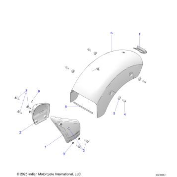 BODY, FENDER, REAR - N26DSDBH/DSGBH ALL OPTIONS (202364C)