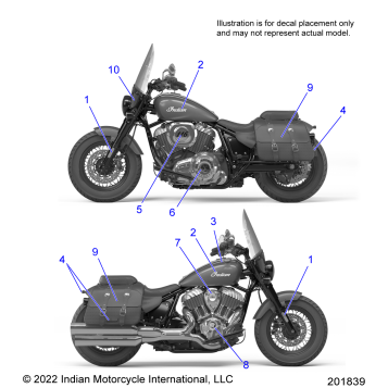 BODY, DECALS/EMBLEMS/BADGES - N23DBABH/DBFBH ALL OPTIONS (201839)