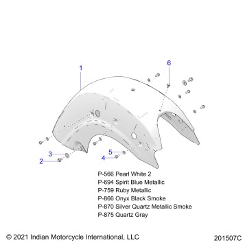 BODY, FENDER, REAR - N22LDDRR/LDFRR ALL OPTIONS (201507C)