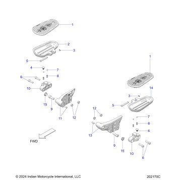 CHASSIS, FLOORBOARD, PASSENGER - N25TREBB ALL OPTIONS (202170C)