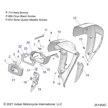BODY, FAIRING, LOWER - N22TKDBB ALL OPTIONS (201454C)