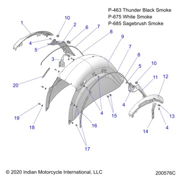 BODY, FENDER, REAR - N20TJDBB ALL OPTIONS (200576C)