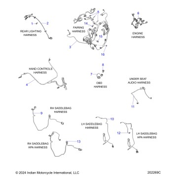 ELECTRICAL, WIRE HARNESS 2 - N26LFVSS/LFXSS ALL OPTIONS (202269C)