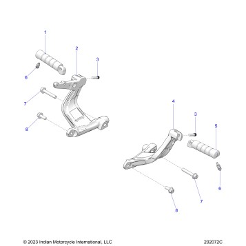 CHASSIS, FOOTPEGS - N26SBC61/SBV61 (202072C)