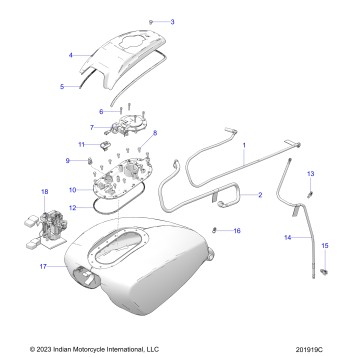 FUEL SYSTEM, FUEL TANK ASM. - N24LCARR/LCJRR ALL OPTIONS (201919C)
