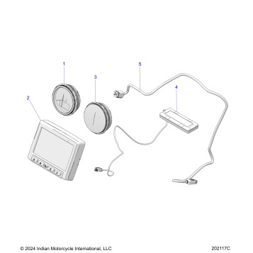 ELECTRICAL, INSTRUMENT CLUSTER - N25LCBRR ALL OPTIONS (202117C)