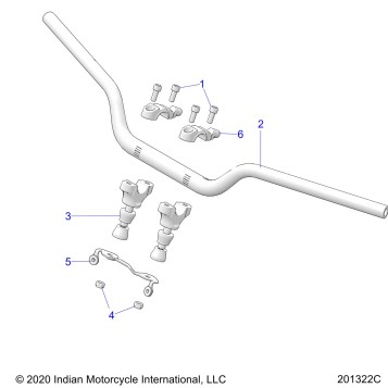 STEERING, HANDLEBAR MNTG - N20RTA22/RUA24 (201322C)
