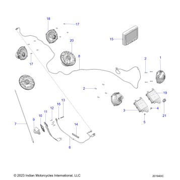 ELECTRICAL, AUDIO SYSTEM - N24TKEBB ALL OPTIONS (201940C)