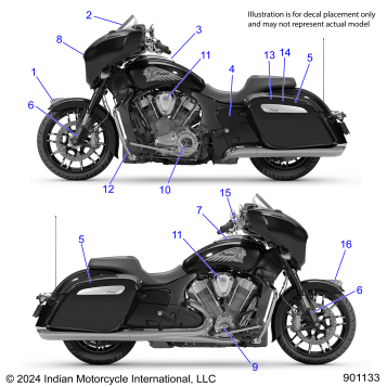 BODY, DECALS/EMBLEMS - N25LFLRR ALL OPTIONS (901133)